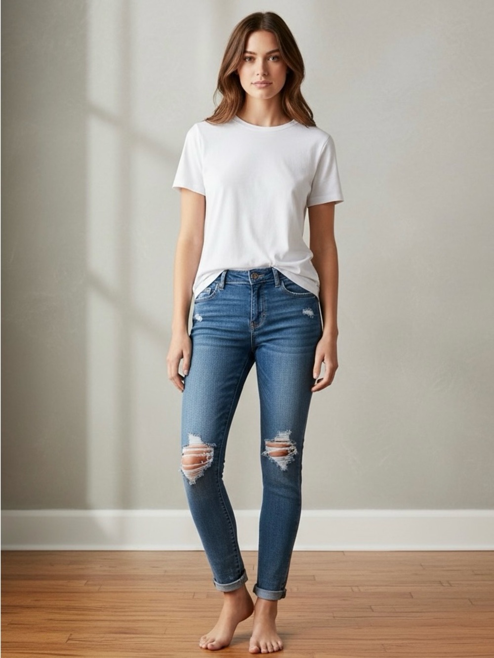American Eagle Outfitters Distressed High-Rise Jegging